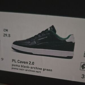 Puma PORSCHE Caven 2.0 Black with Green Accents Sneakers